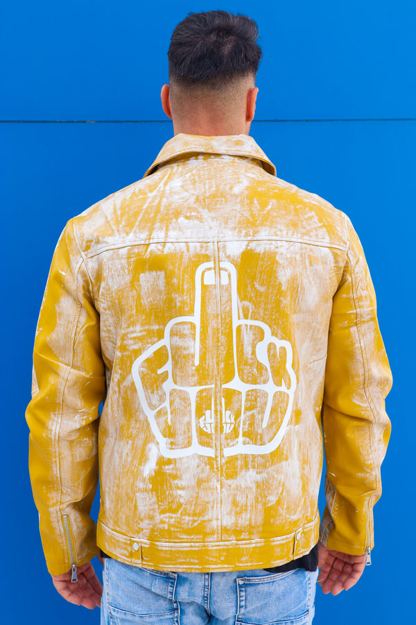 Cazadora motero polipiel FY