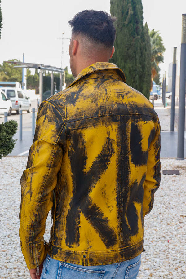 Cazadora motero polipiel