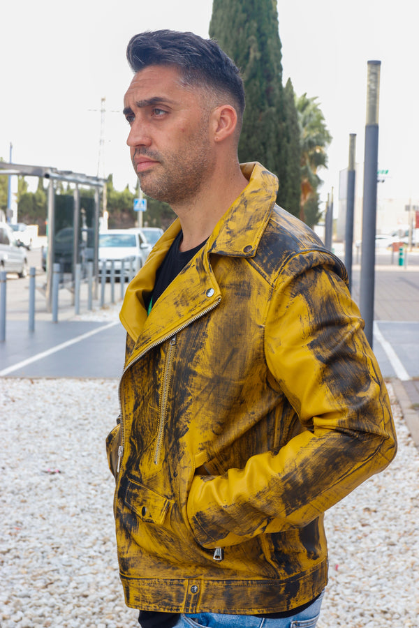 Cazadora motero polipiel