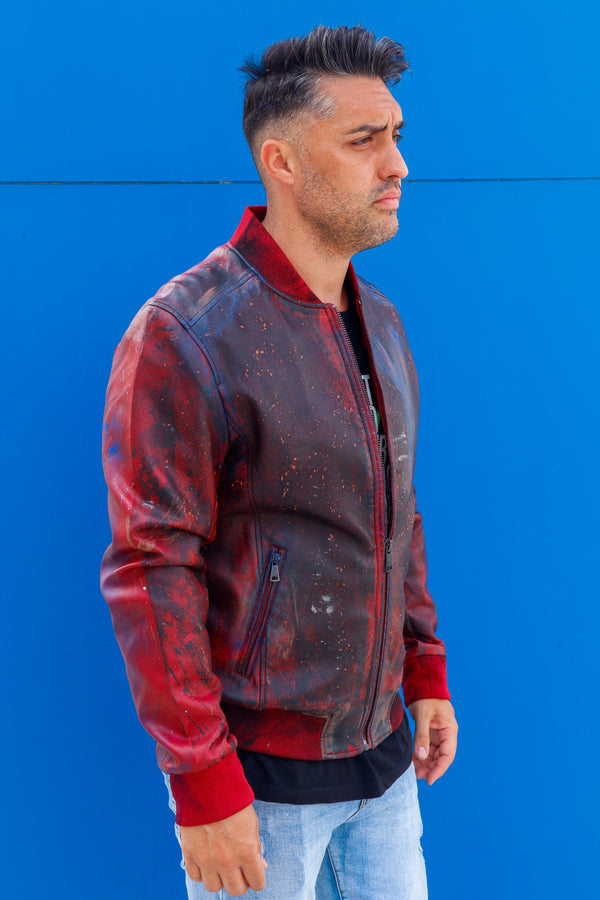 Cazadora motero polipiel