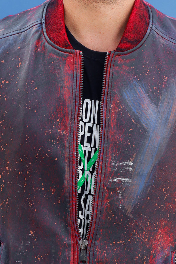 Cazadora motero polipiel