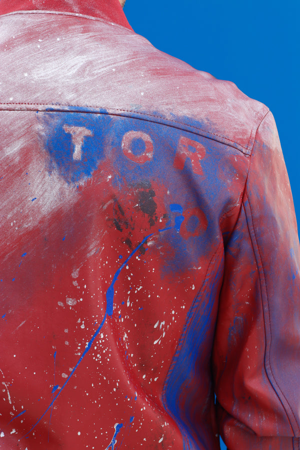 Cazadora motero polipiel