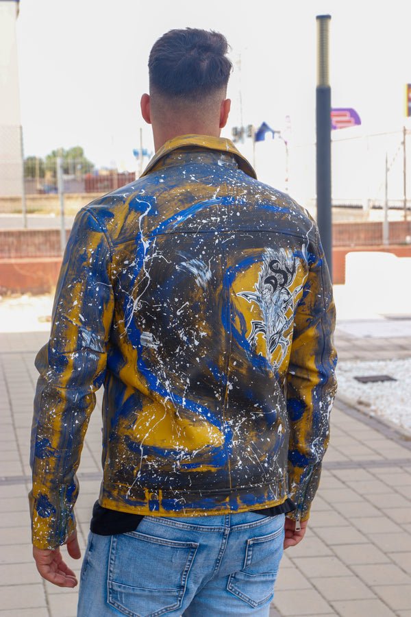 Cazadora motero polipiel DSY