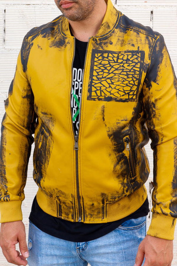 Cazadora motero polipiel