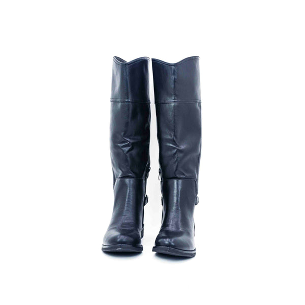 Botas planas de caña alta