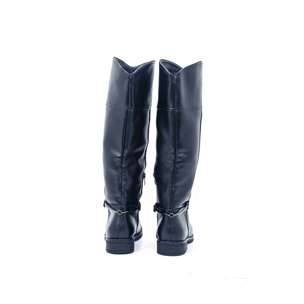 Botas planas de caña alta