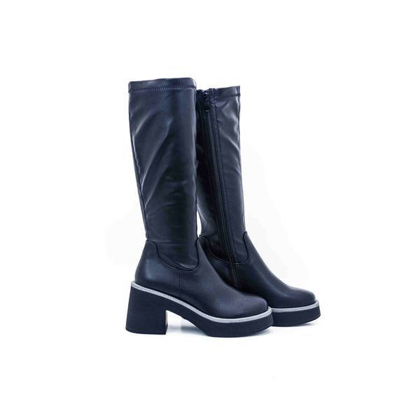 Botas de tacón con plataforma