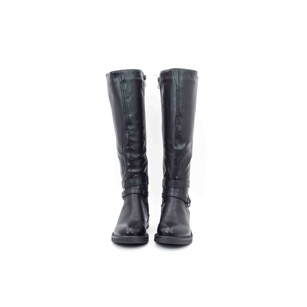 Botas planas de caña alta