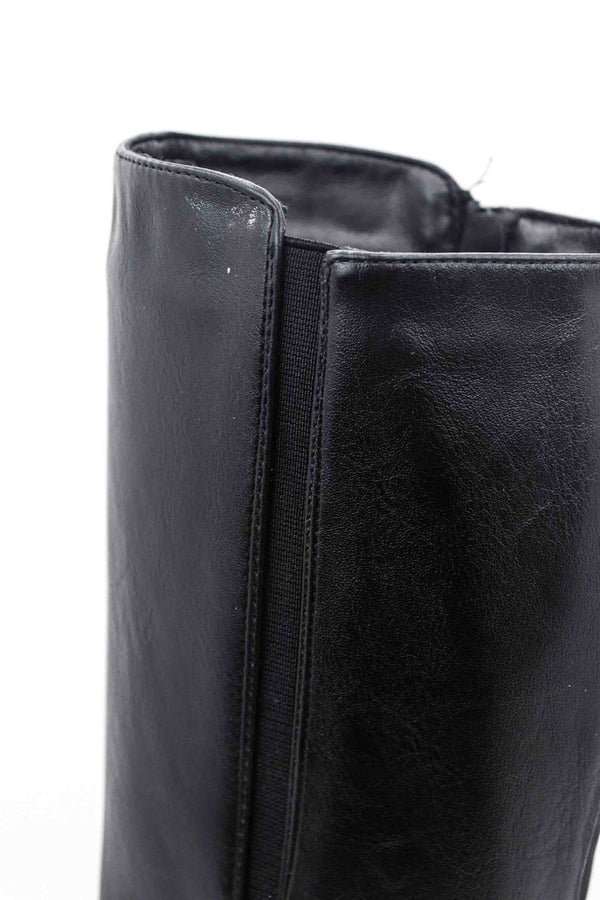 Botas planas de caña alta