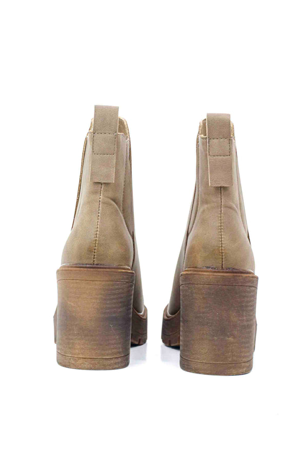 Botín de tacón ancho Chelsea