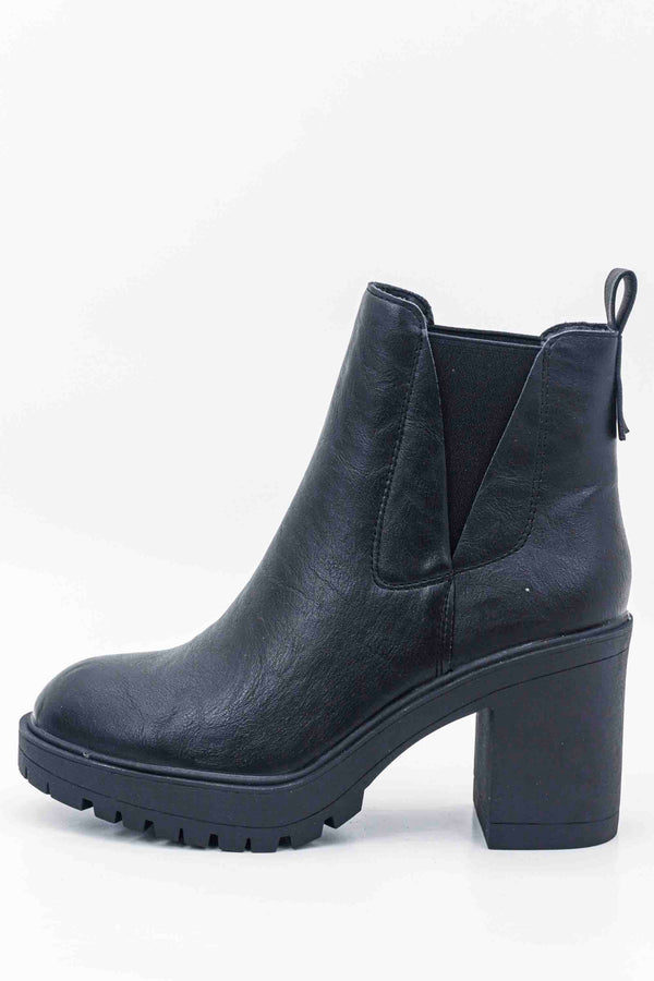 Botín de tacón ancho Chelsea