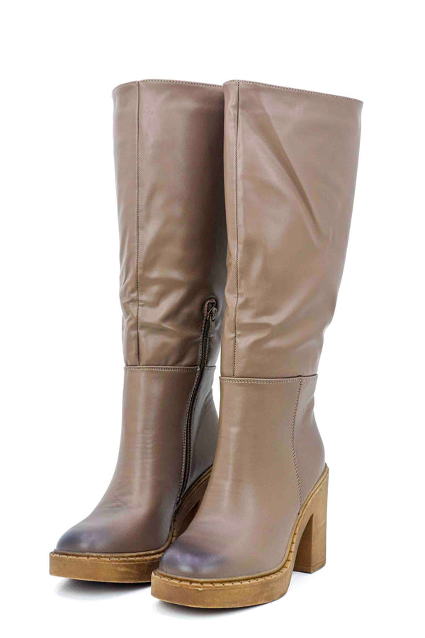 Botas de tacón de caña alta