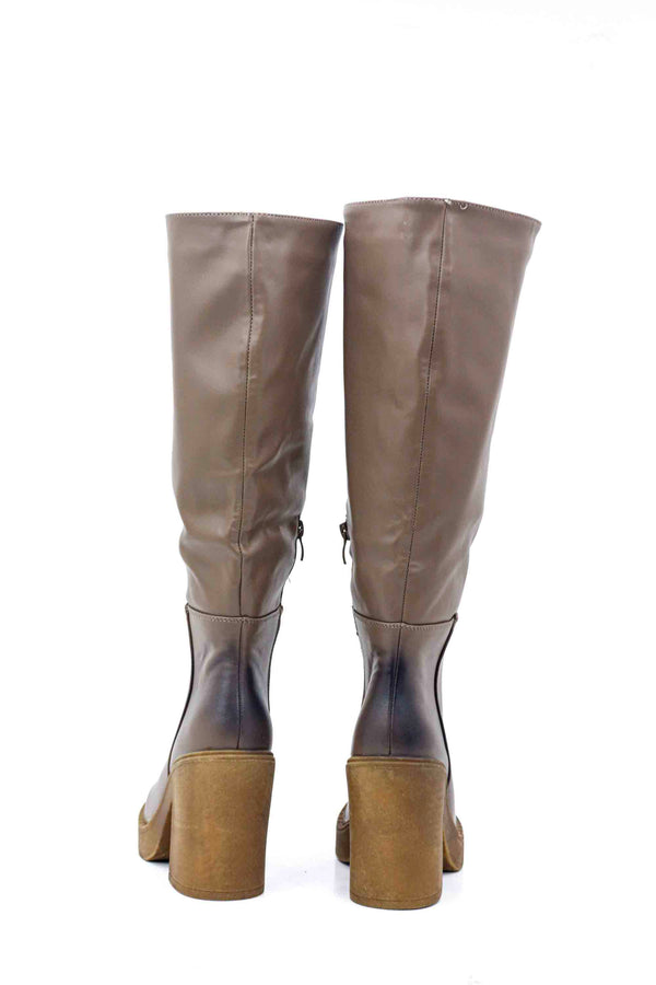 Botas de tacón de caña alta