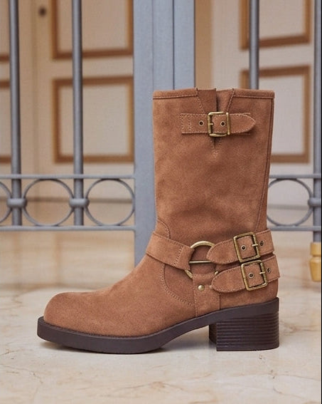 Botas de Media Caña S-2507 Camel