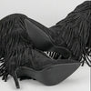 Botas de caña alta y flecos S-5532 Negro