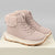 Botines soft pink con pelo