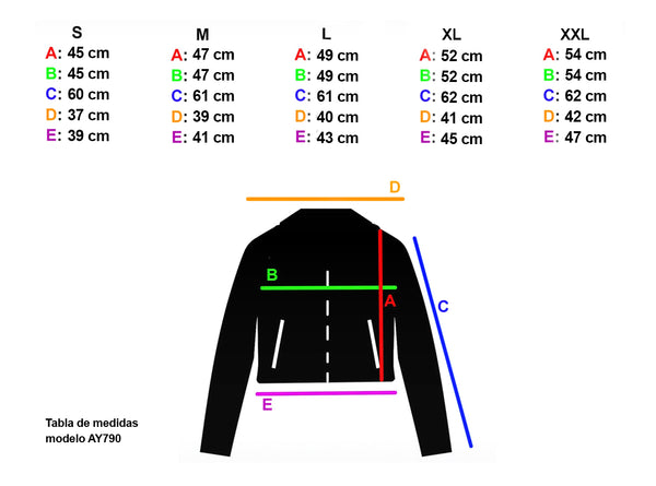 Cazadora biker polipiel