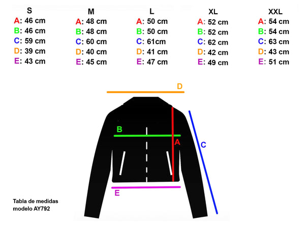Cazadora biker polipiel