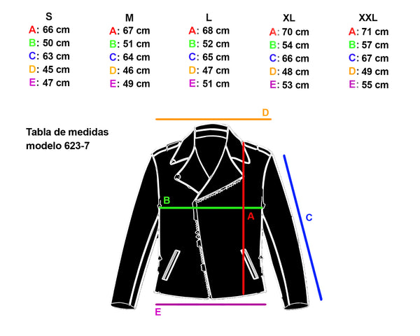 Cazadora motero polipiel DSY