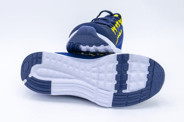 Deportivas azul-amarillo