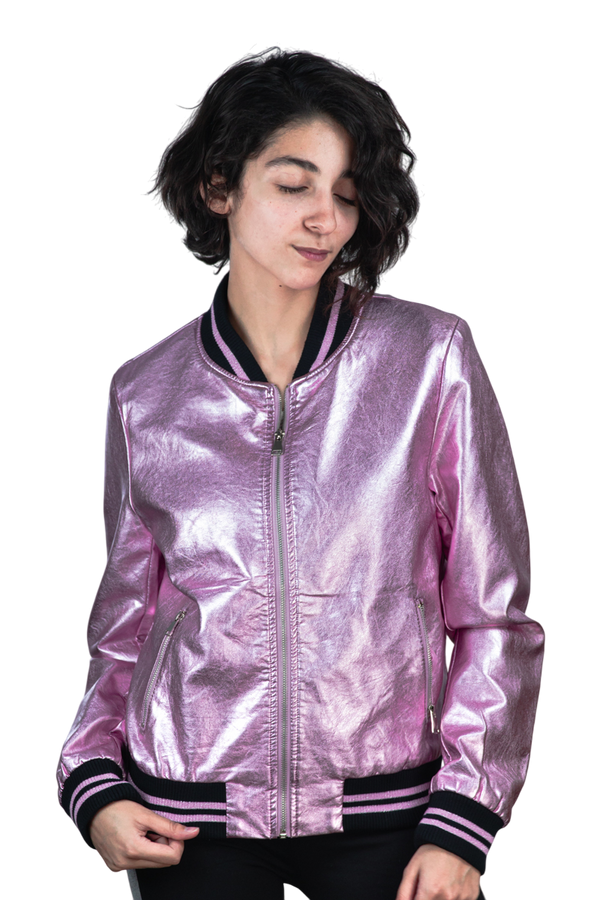 Chaqueta bomber brillo