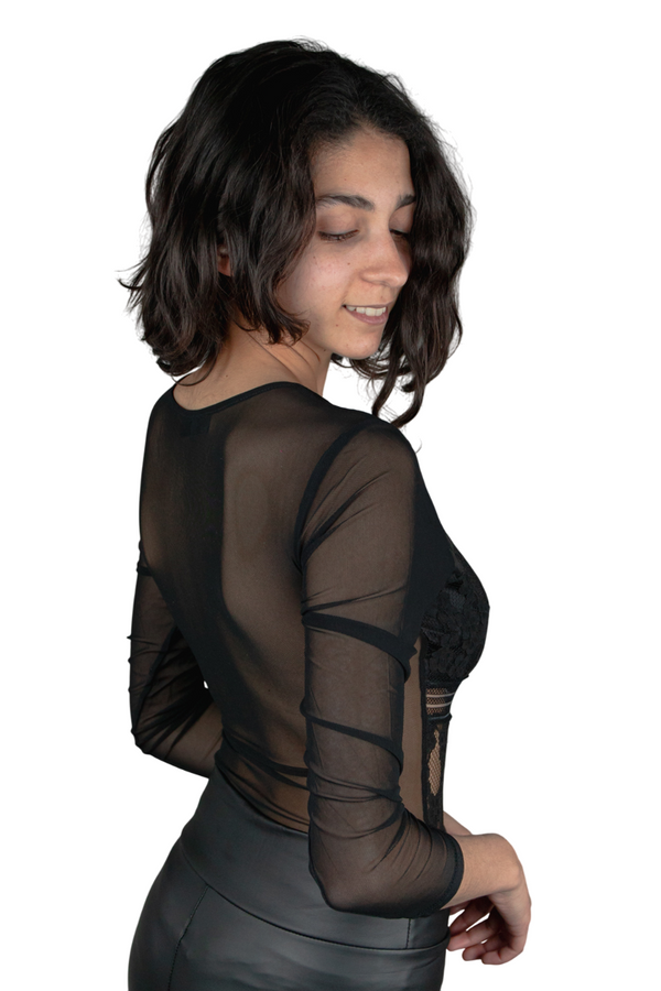 Top de encaje y tul (2)