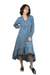 Vestido midi con volante