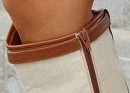 Botas de caña alta A-3428 camel