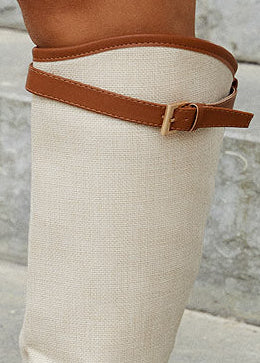 Botas de caña alta A-3428 camel