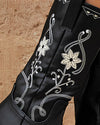 Botas de caña alta A-3432 Negro