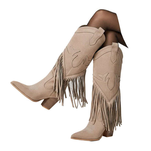 Botas de caña alta A-5431 Topo