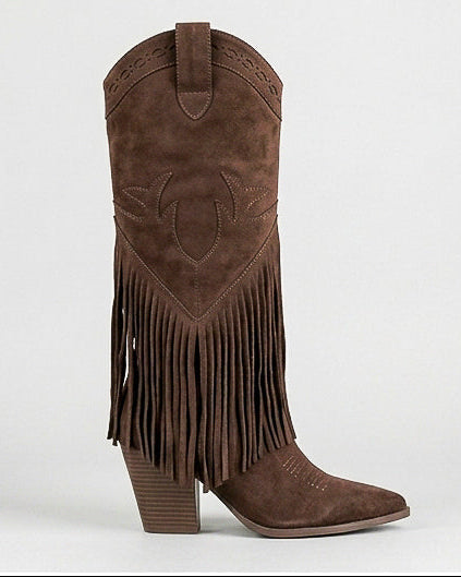 Botas de caña alta A-5431 Chocolate