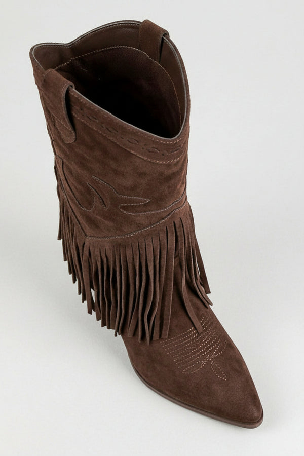 Botas de caña alta A-5431 Chocolate