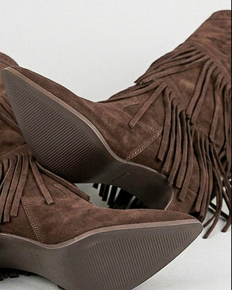 Botas de caña alta A-5431 Chocolate