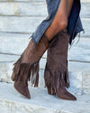 Botas de caña alta A-5431 Chocolate