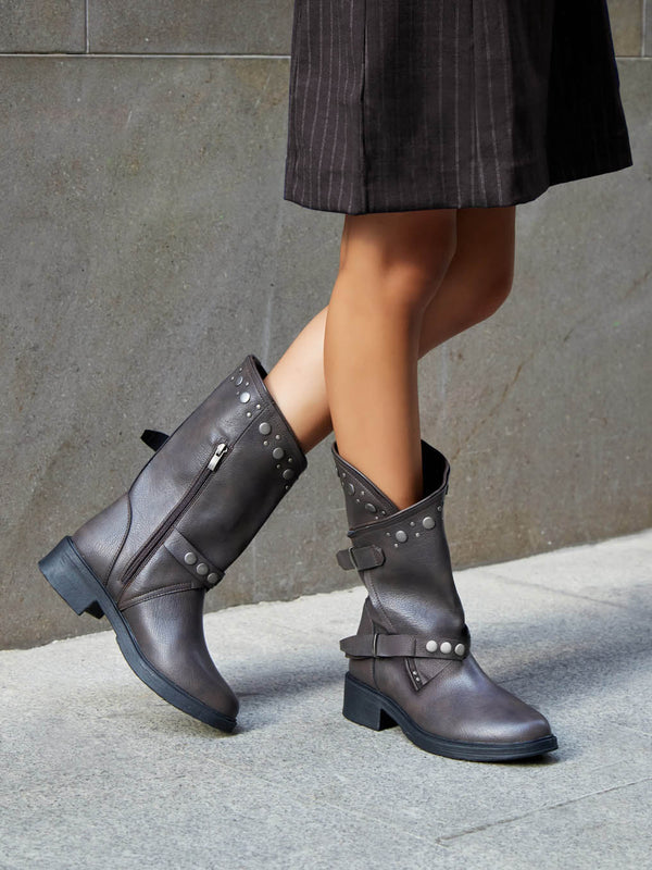 Botas de Media Caña AD-5442 Chocolate