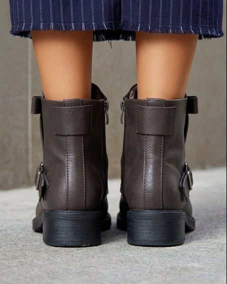 Botas de Media Caña AD-5443 Chocolate