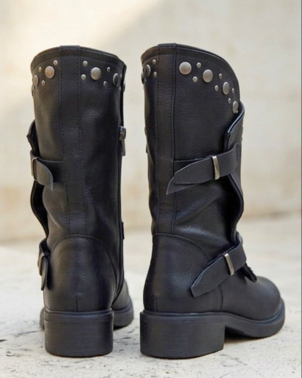 Botas de Media Caña AD-5442 Negro