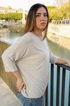 Camiseta lisa con bolsillo
