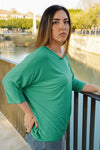 Camiseta lisa con bolsillo