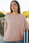 Camiseta lisa con bolsillo