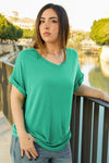 Camiseta lisa cuello pico