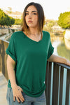Camiseta lisa cuello pico
