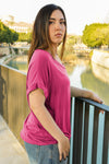 Camiseta lisa cuello pico