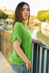 Camiseta lisa cuello pico
