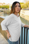 Camiseta lisa con bolsillo