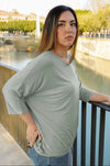 Camiseta lisa con bolsillo