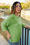 Camiseta lisa con bolsillo