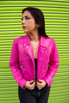 Cazadora biker polipiel