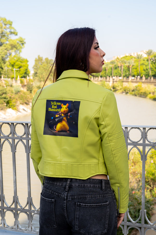 Cazadora biker polipiel